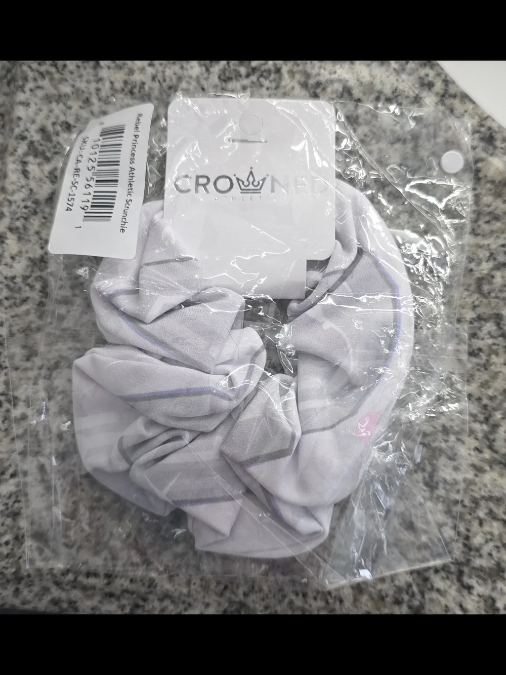 NWT Crowned Athletics Rebel Princess Galactic Gals Zipper Scrunchie